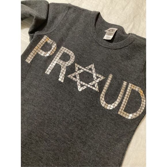 “ PROUD “ Handcrafted Gray Thermal Top S - Picture 5 of 5